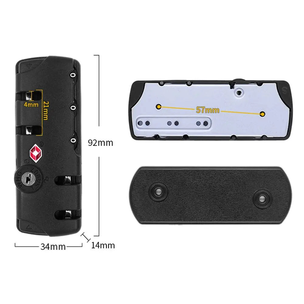 Weatherproof TSA-Approved Anti-Theft Luggage Combination Lock
